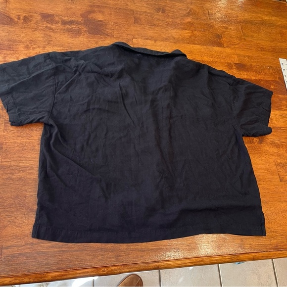 Women’s Forever 21 Black button up collared blouse shirt size xl 0x - Picture 5 of 5